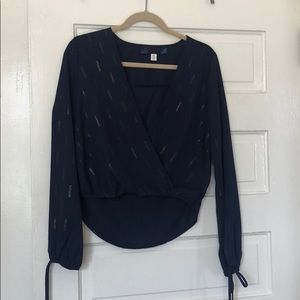 🚨NEVER WORN🚨Navy Blue Blouse